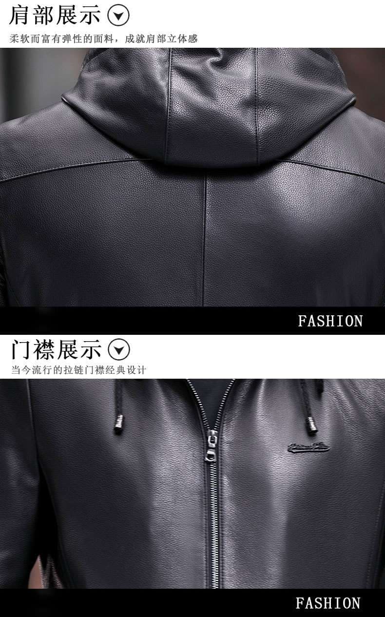 レザージャケット専門店 上質革職人仕立てフードブルゾン