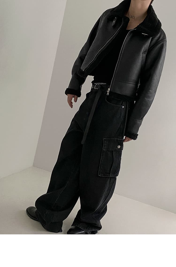 レザージャケット専門店 ムートンボアフライトジャケット