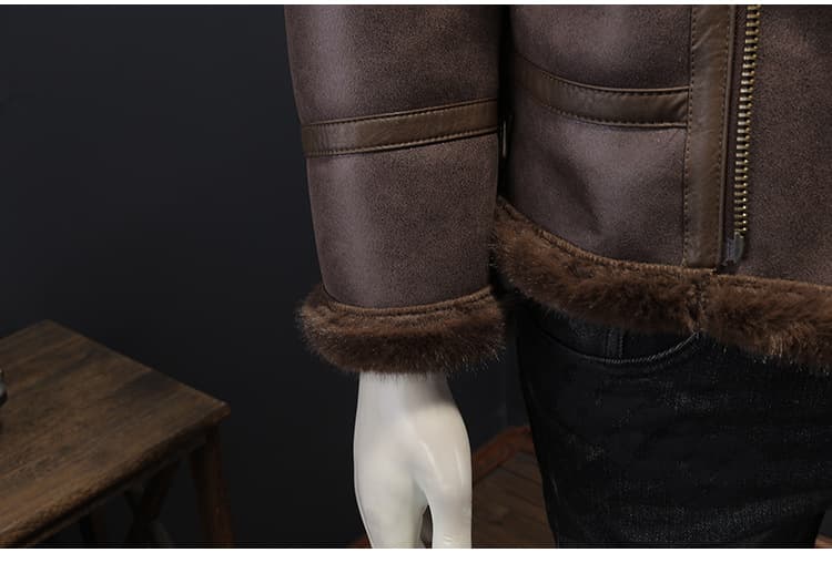 レザージャケット専門店 ムートンボアライダースジャケット