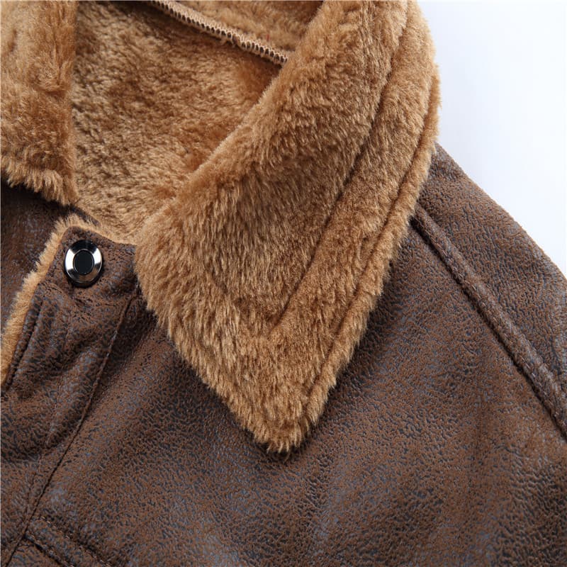 レザージャケット専門店 裏ボア付き高級アウトドアブルゾン