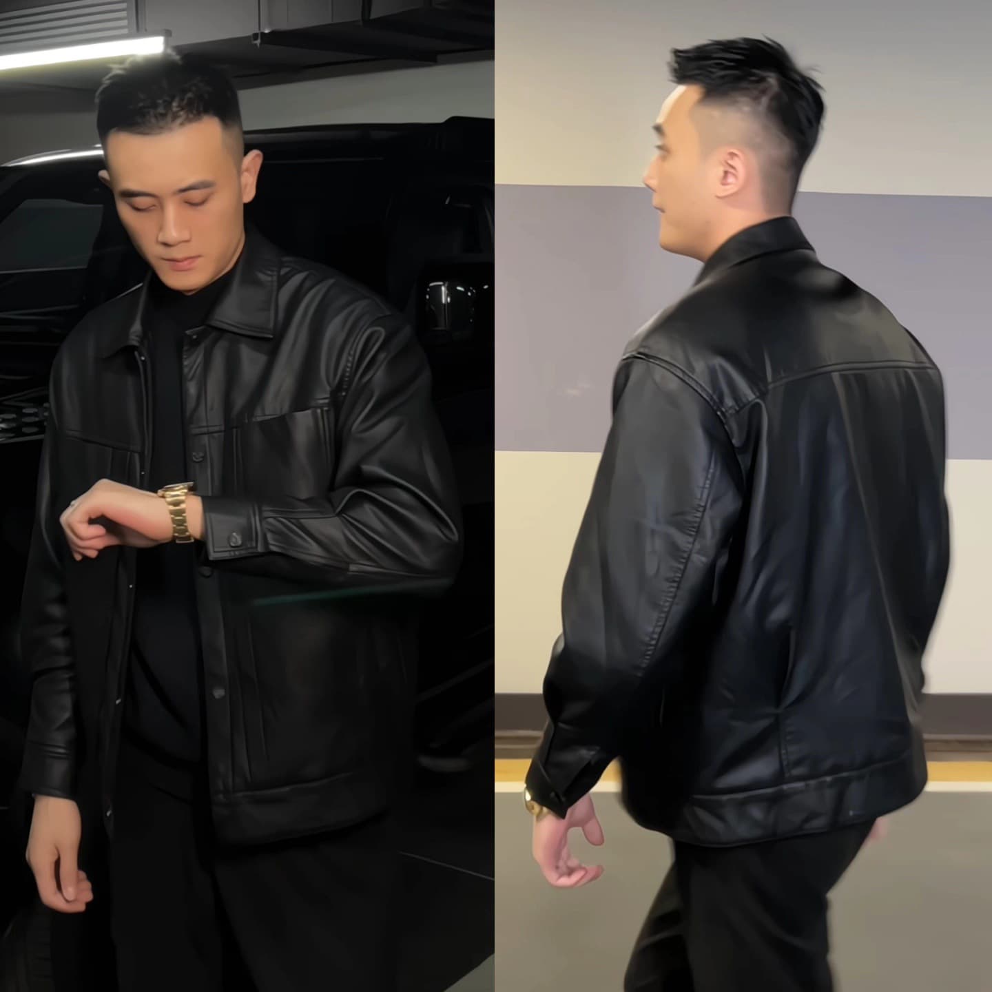 レザージャケット 本革ビッグシルエットライダースジャケット