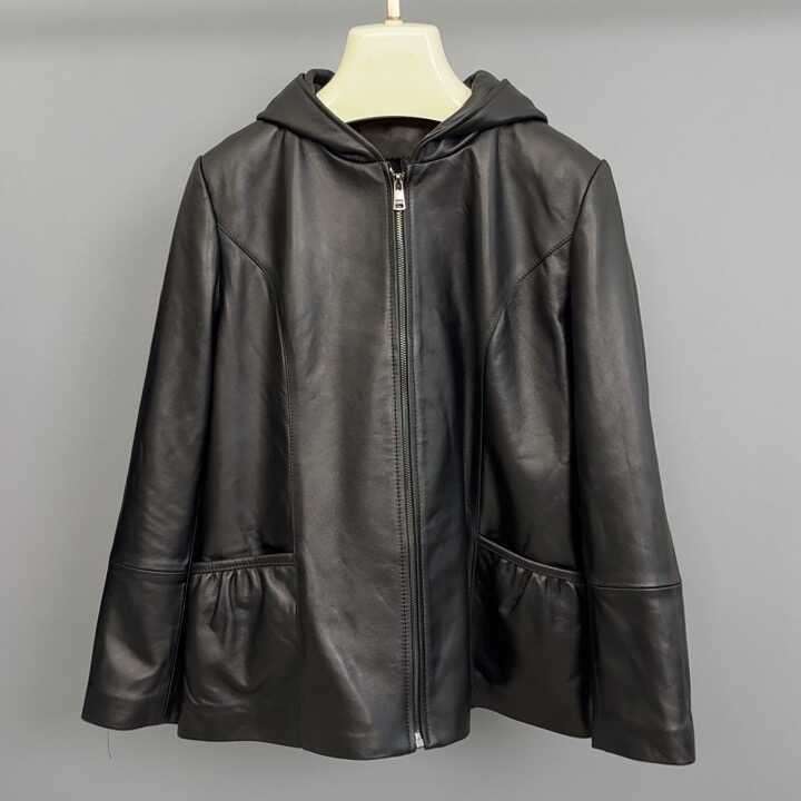 レザージャケット専門店 なめらか本革フードジャケット