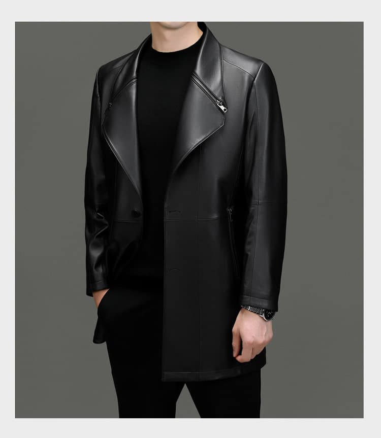 レザージャケット専門店 高級牛革シングルコート