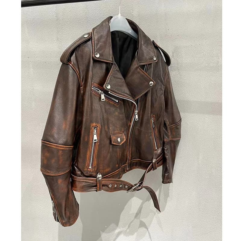 【女性向け】レザージャケット専門店 アンティーク仕上げダブルライダース