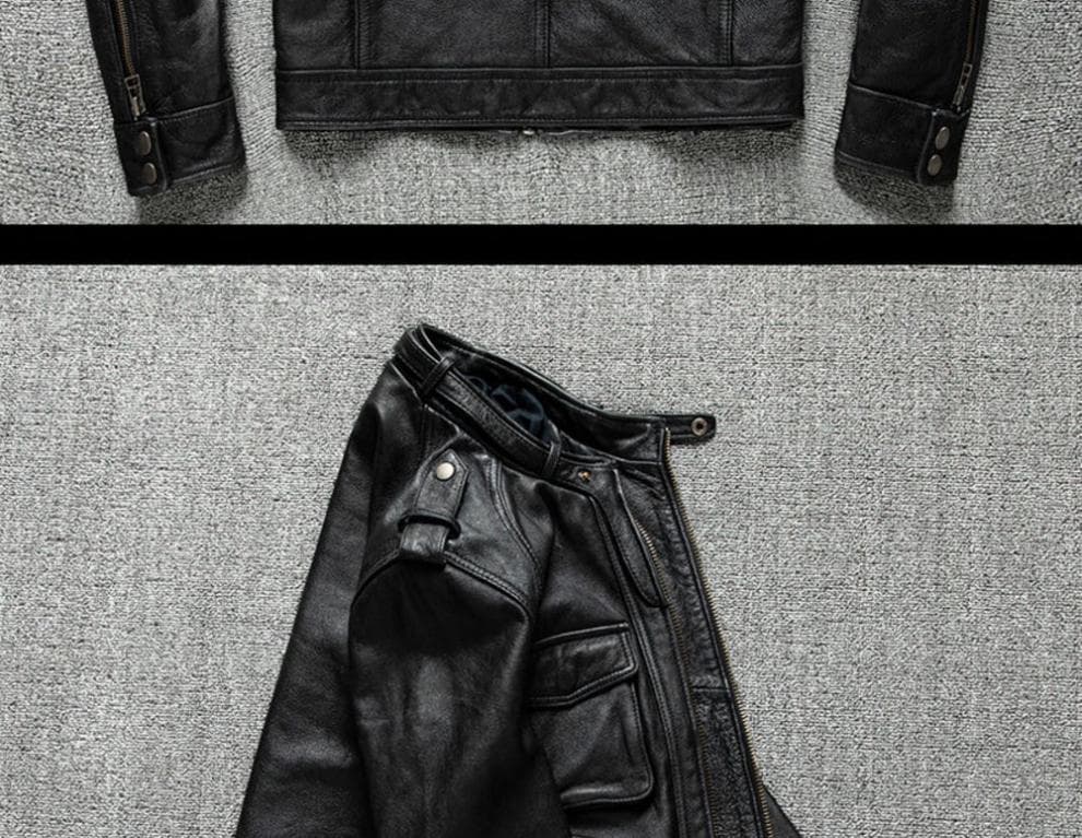 レザージャケット専門店 職人魂 ミリタリーレザーブルゾン