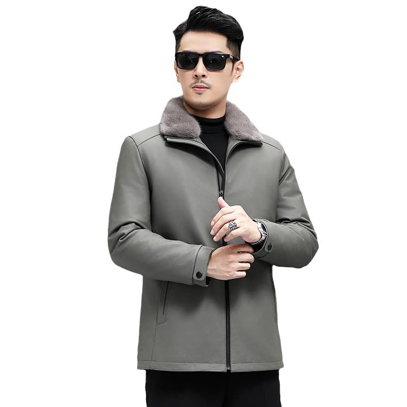 レザージャケット専門店 ボアファー付き高級防寒ジャケット