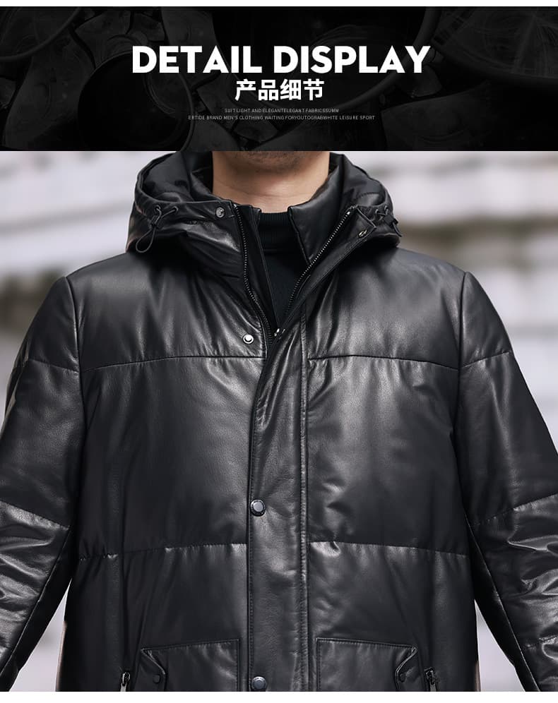 レザージャケット専門店 高級本革ロングダウンコート