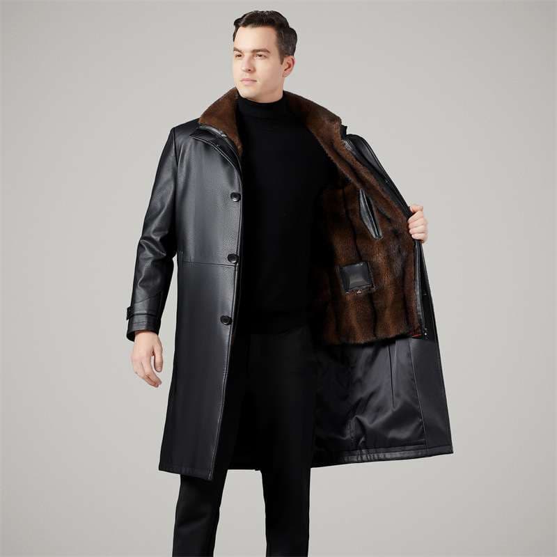 レザージャケット専門店 最高級ロングラムファーコート