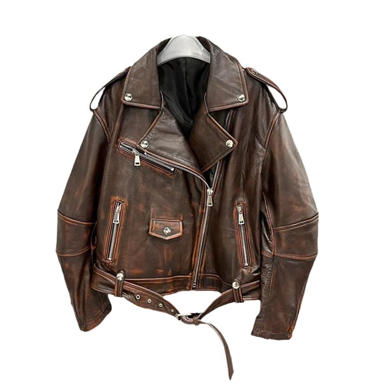 【女性向け】レザージャケット専門店 アンティーク仕上げダブルライダース