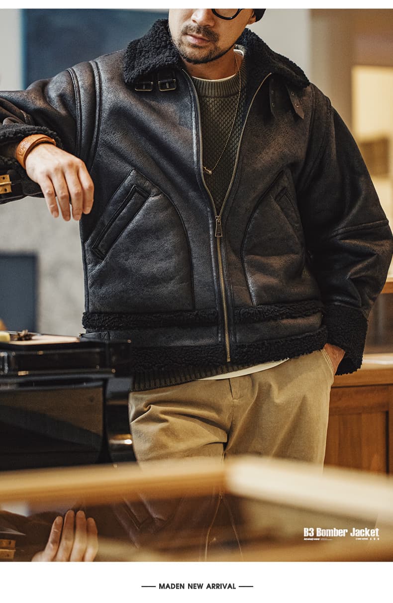 レザージャケット専門店 極上シアリングムートンブルゾン