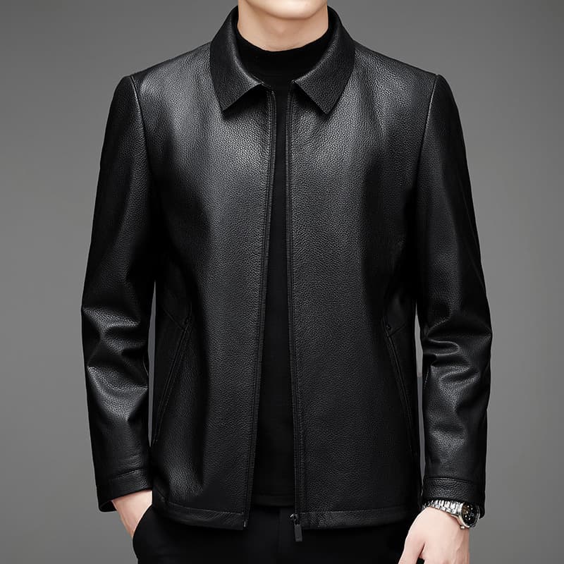 レザージャケット専門店 上品な仕立ての紳士的レザースタンドジャケット