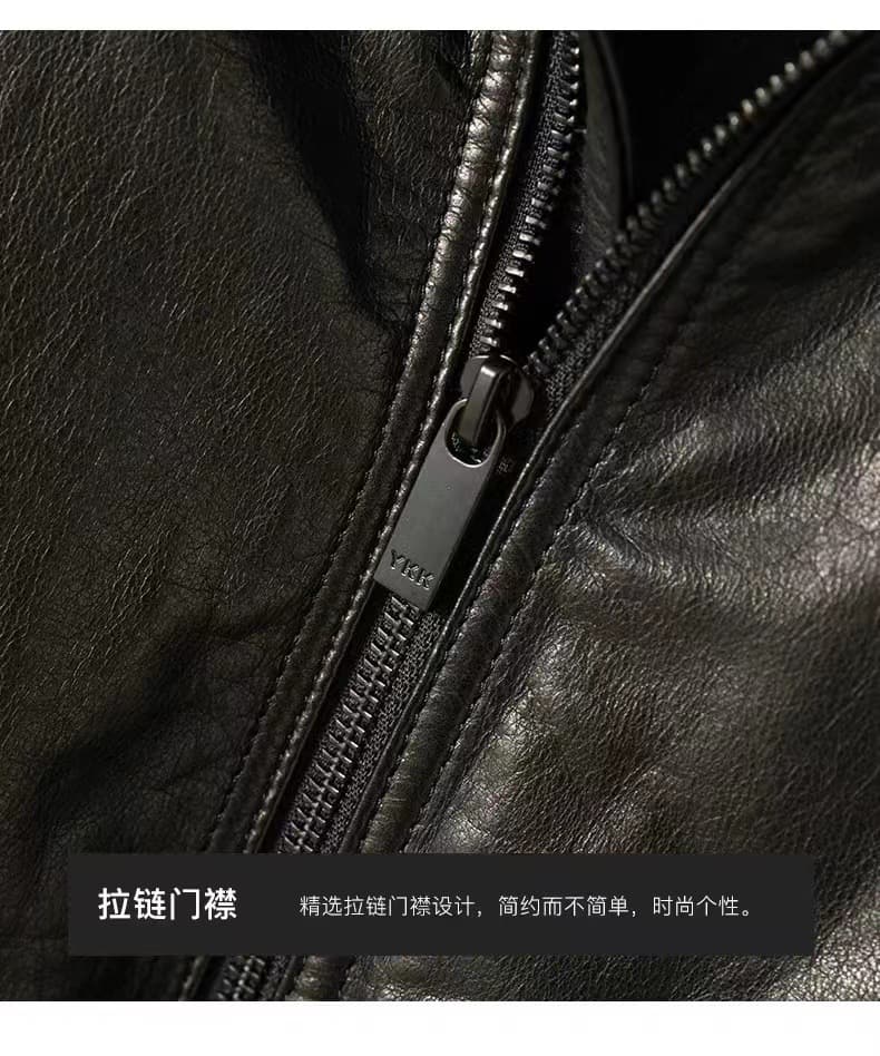 レザージャケット専門店 ソフトレザー フード付きブルゾン