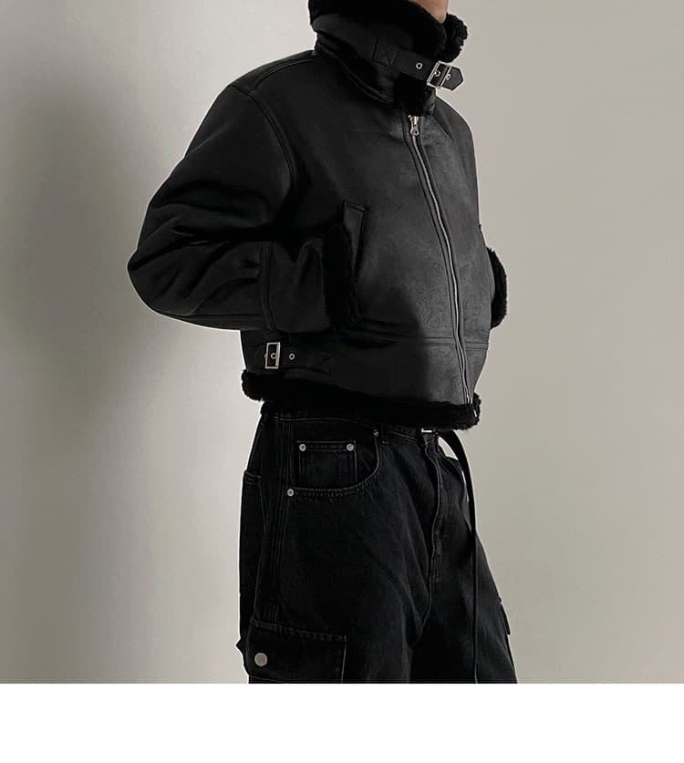 レザージャケット専門店 ムートンボアフライトジャケット