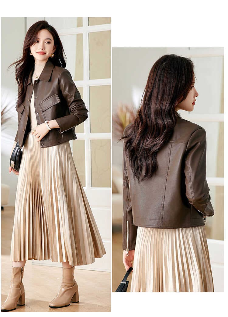 【女性向け】レザージャケット専門店 上質なめらか本革カジュアルブルゾン