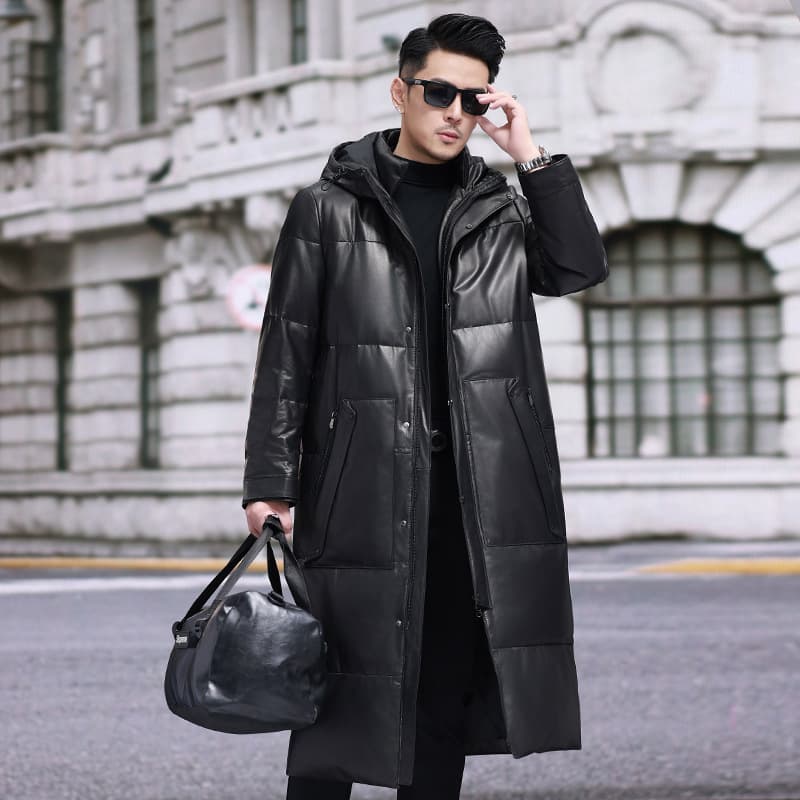 レザージャケット専門店 高級本革ロングダウンコート