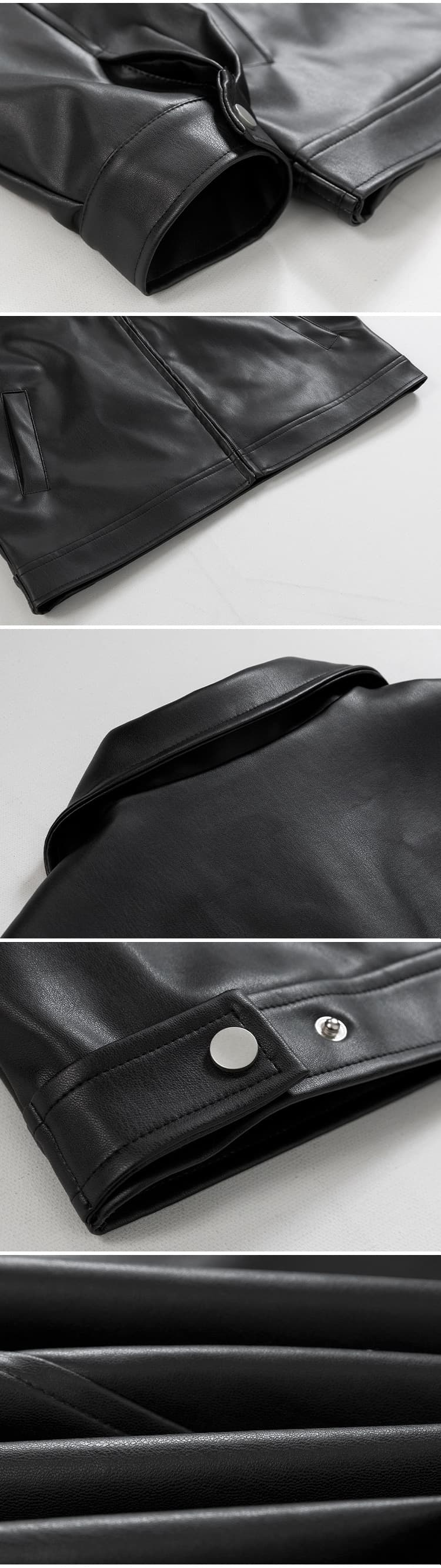 レザージャケット専門店 オーバーサイズレザージップブルゾン