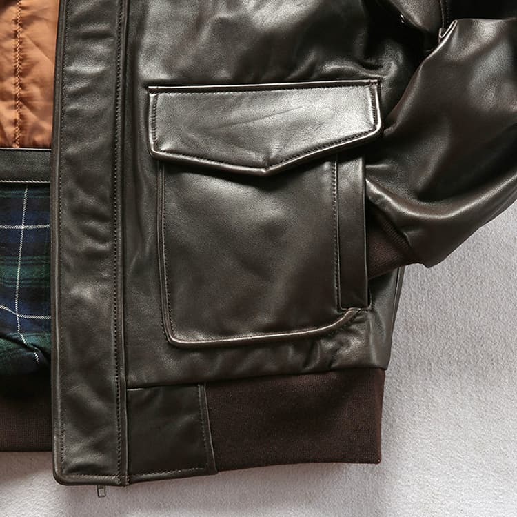 レザージャケット専門店 ムートンファー付き 職人仕立てブルゾン