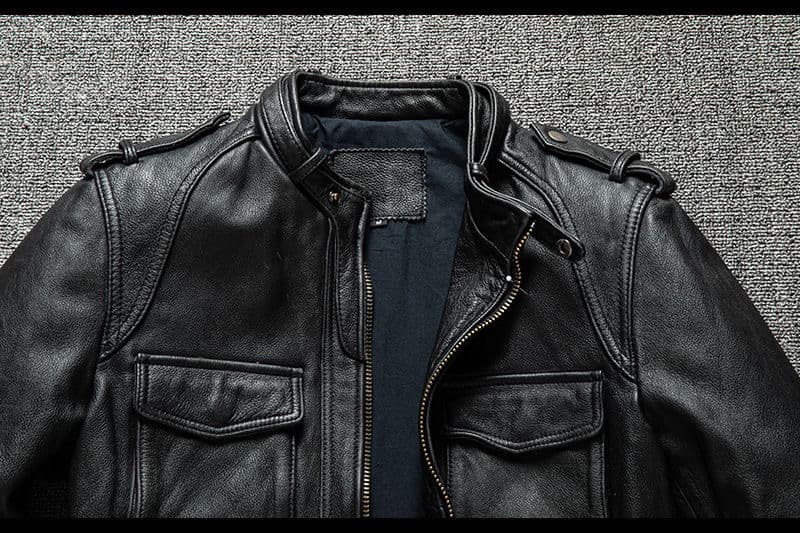 レザージャケット専門店 職人魂 ミリタリーレザーブルゾン