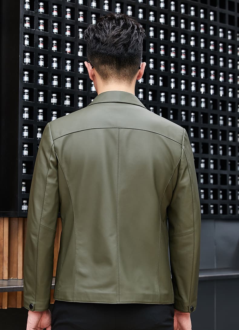 レザージャケット専門店 シンプル上質レザーブルゾン