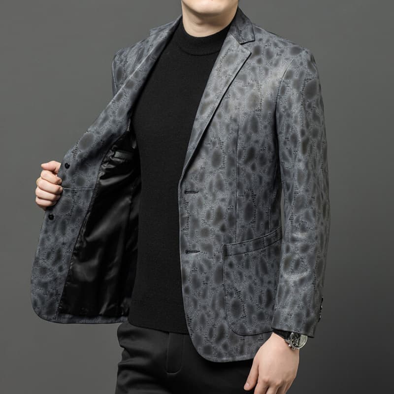 レザージャケット専門店 上質エンボス仕立てカジュアルテーラー