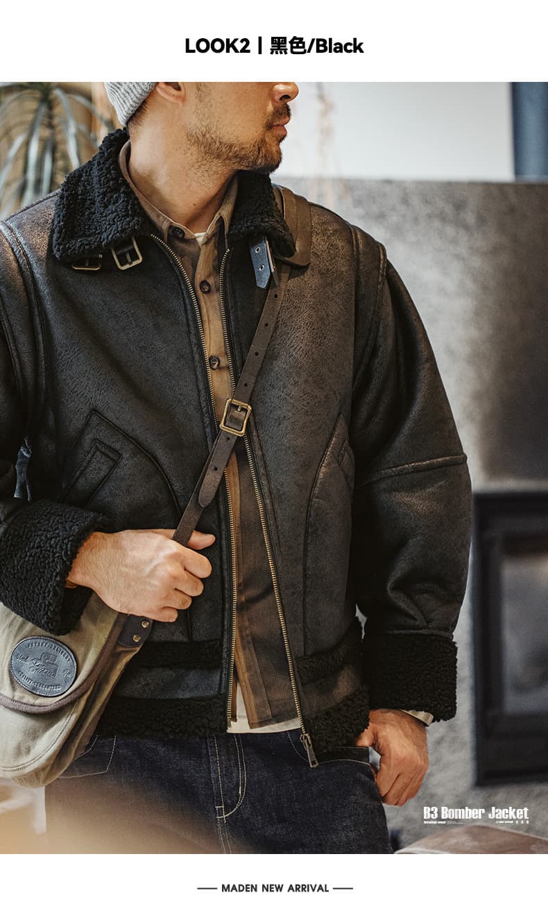 レザージャケット専門店 極上シアリングムートンブルゾン