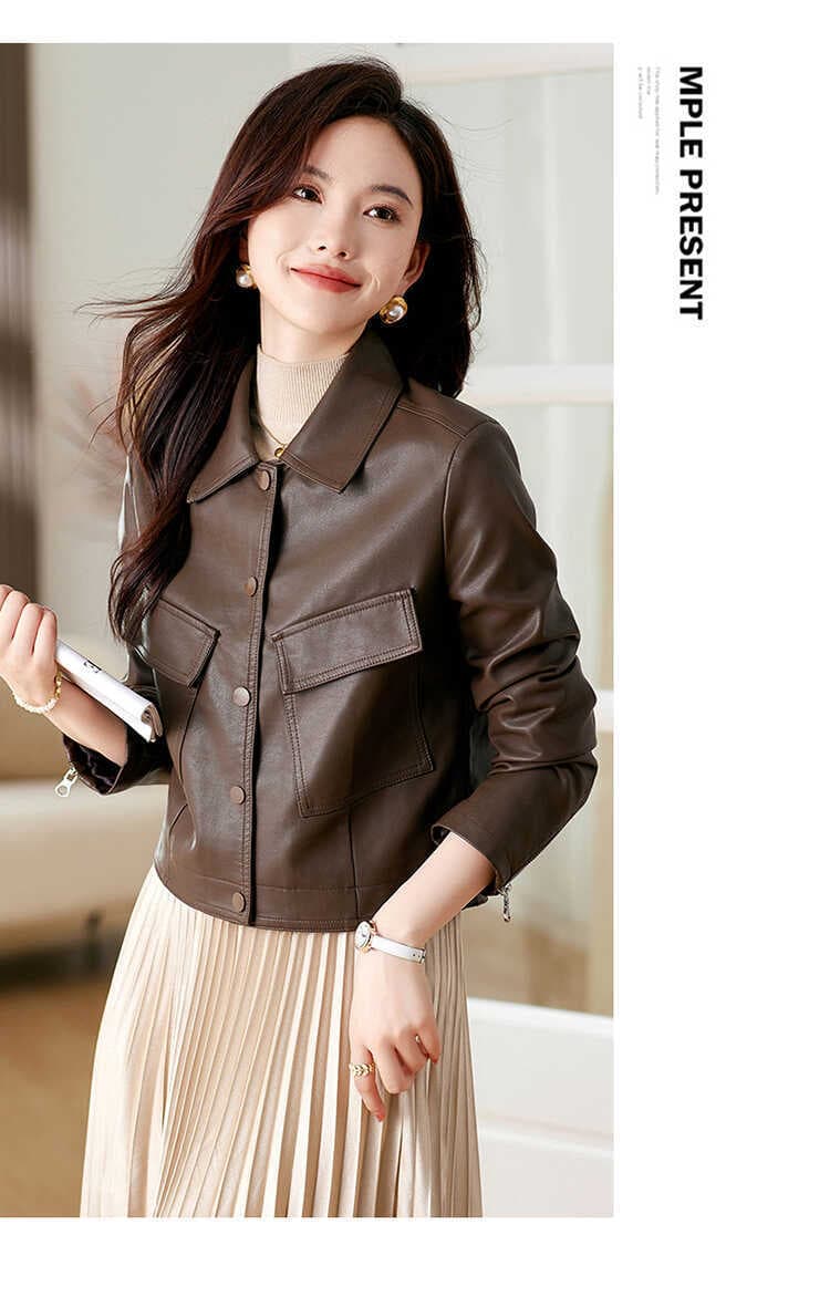 【女性向け】レザージャケット専門店 上質なめらか本革カジュアルブルゾン