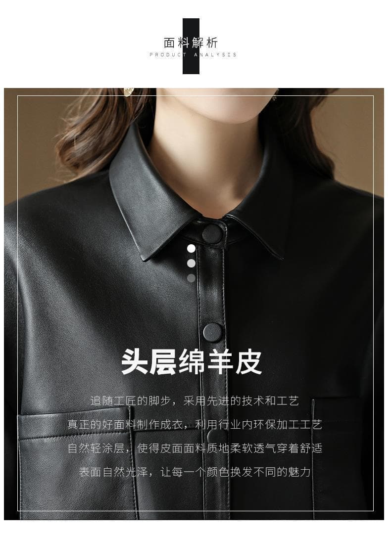 【女性向け】レザージャケット専門店 ビンテージ加工オーバーサイズレザーショート丈コート