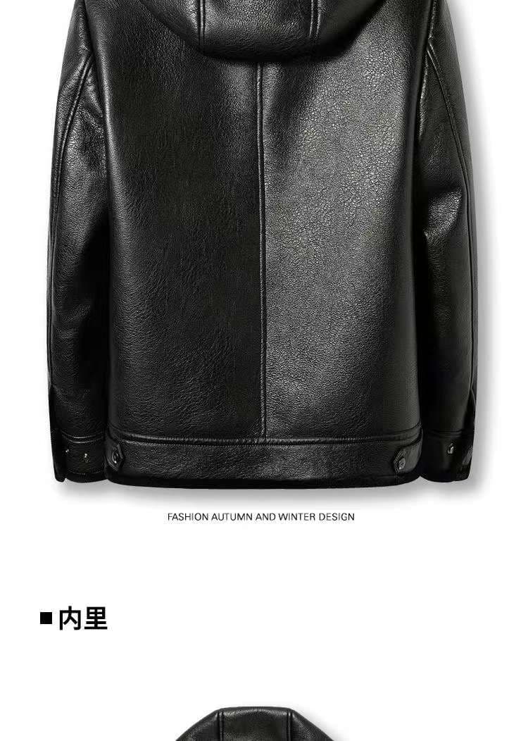 レザージャケット専門店 フード付き冬仕様高級裏ボア本革ジャケット