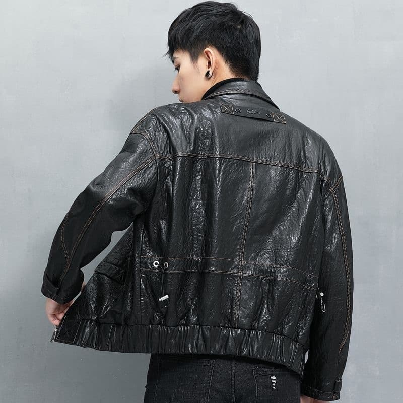 レザージャケット専門店 ビンテージ加工 ダブルポケット ライダース