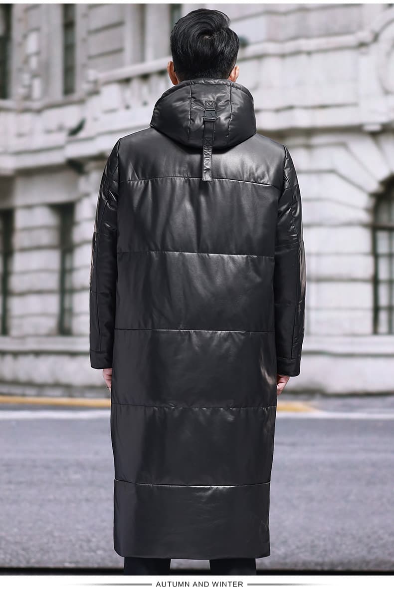 レザージャケット専門店 高級本革ロングダウンコート