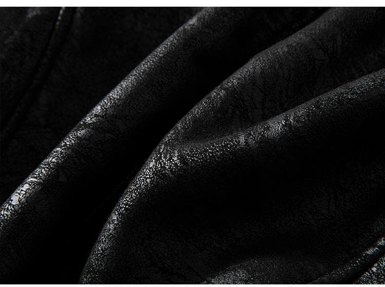 レザージャケット専門店 ムートンファー襟 ボリューム裏ボアブルゾン