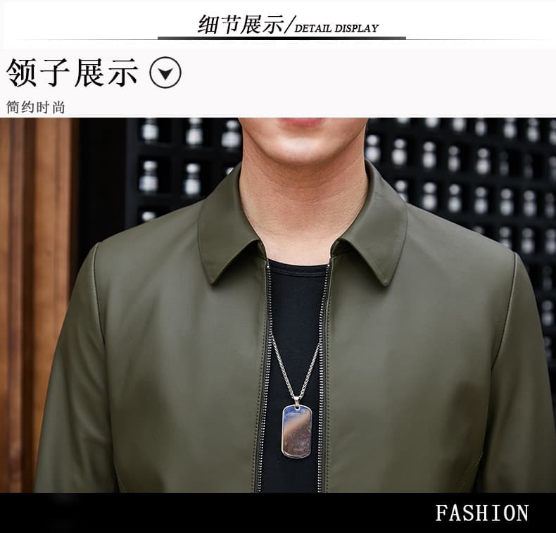 レザージャケット専門店 シンプル上質レザーブルゾン