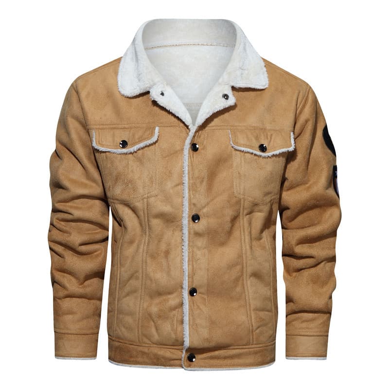 レザージャケット専門店 裏ボア付き高級アウトドアブルゾン