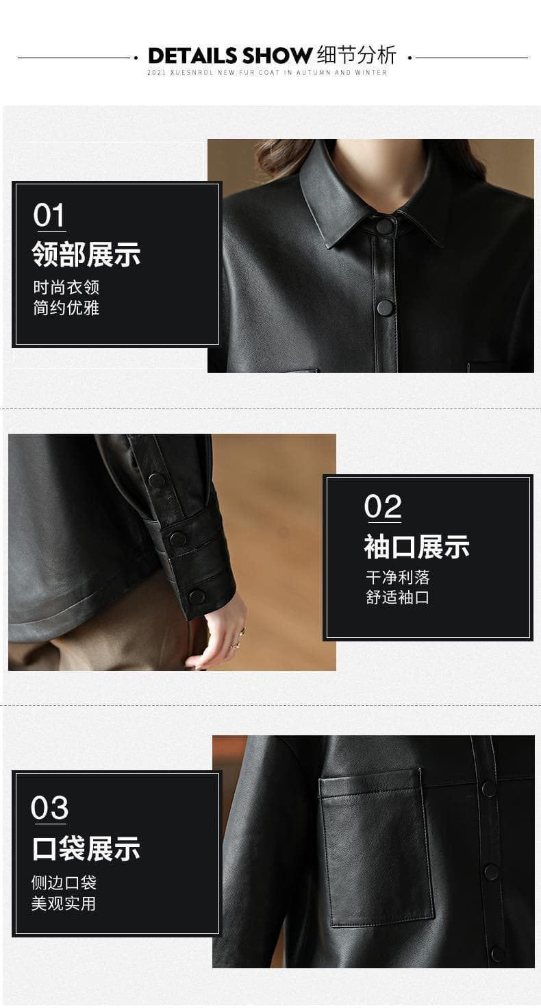 【女性向け】レザージャケット専門店 ビンテージ加工オーバーサイズレザーショート丈コート