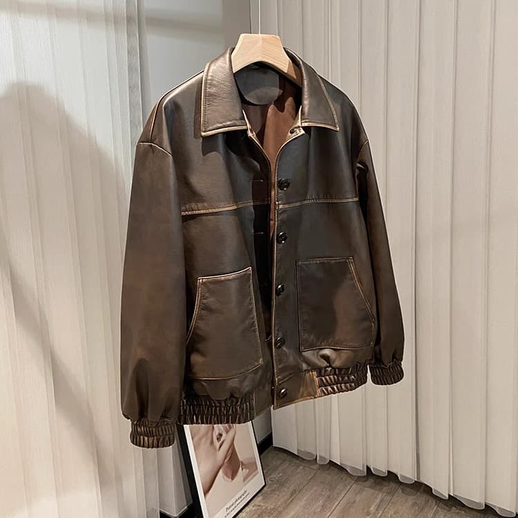 【女性向け】レザージャケット専門店 スッキリ仕立てのゆったりレザー